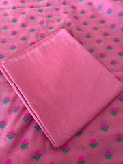 Banarasi Woven Unstitched Suit  In Pure Mulmul Cotton