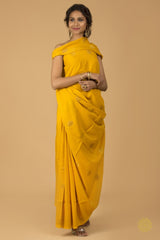 Banarasi Tussar Georgette Silk Kurta Fabric With Butie In Gold And Antique Zari Yardages