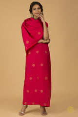 Banarasi Muga Silk With Bootas In Antique And Gold Zari Yardages