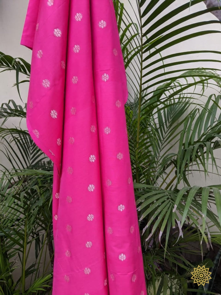 Cotton shop banarasi fabric