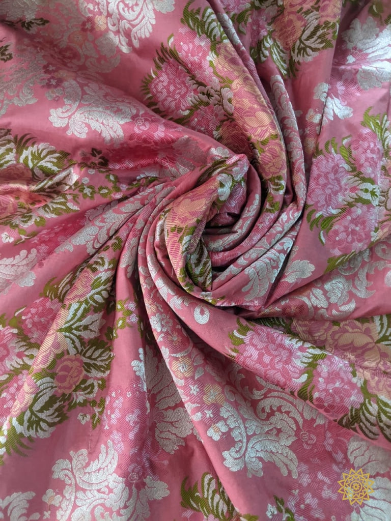 Handloom Banarasi Multicoloured Katan Silk ( 2.5 Mt)