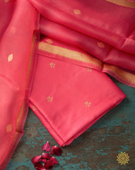 Katan Silk Suit With Kora Dupatta